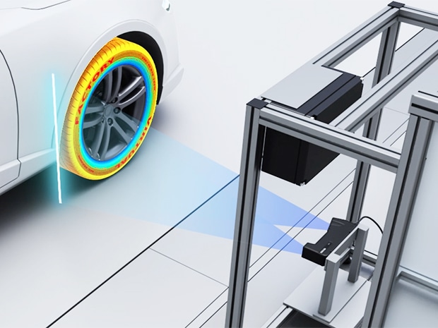 3D线激光位移传感器：轮胎编号识别的新篇章