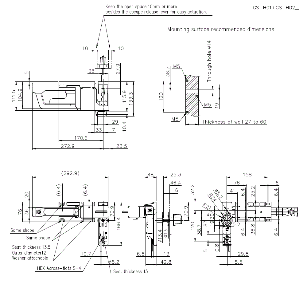 GS-H01+GS-H02_L Dimension