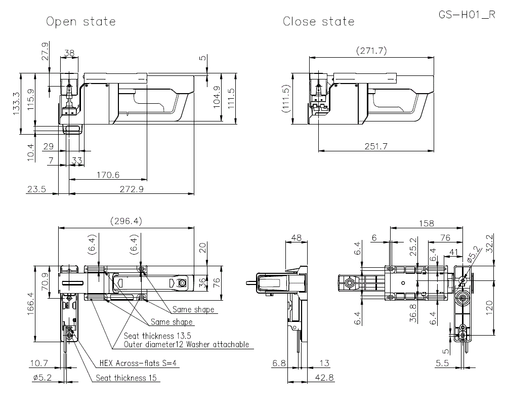 GS-H01_R Dimension