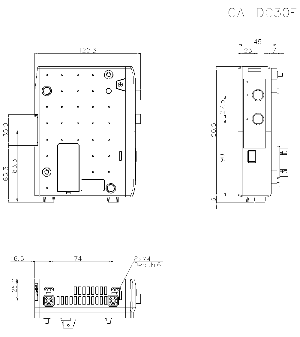 CA-DC30E Dimension