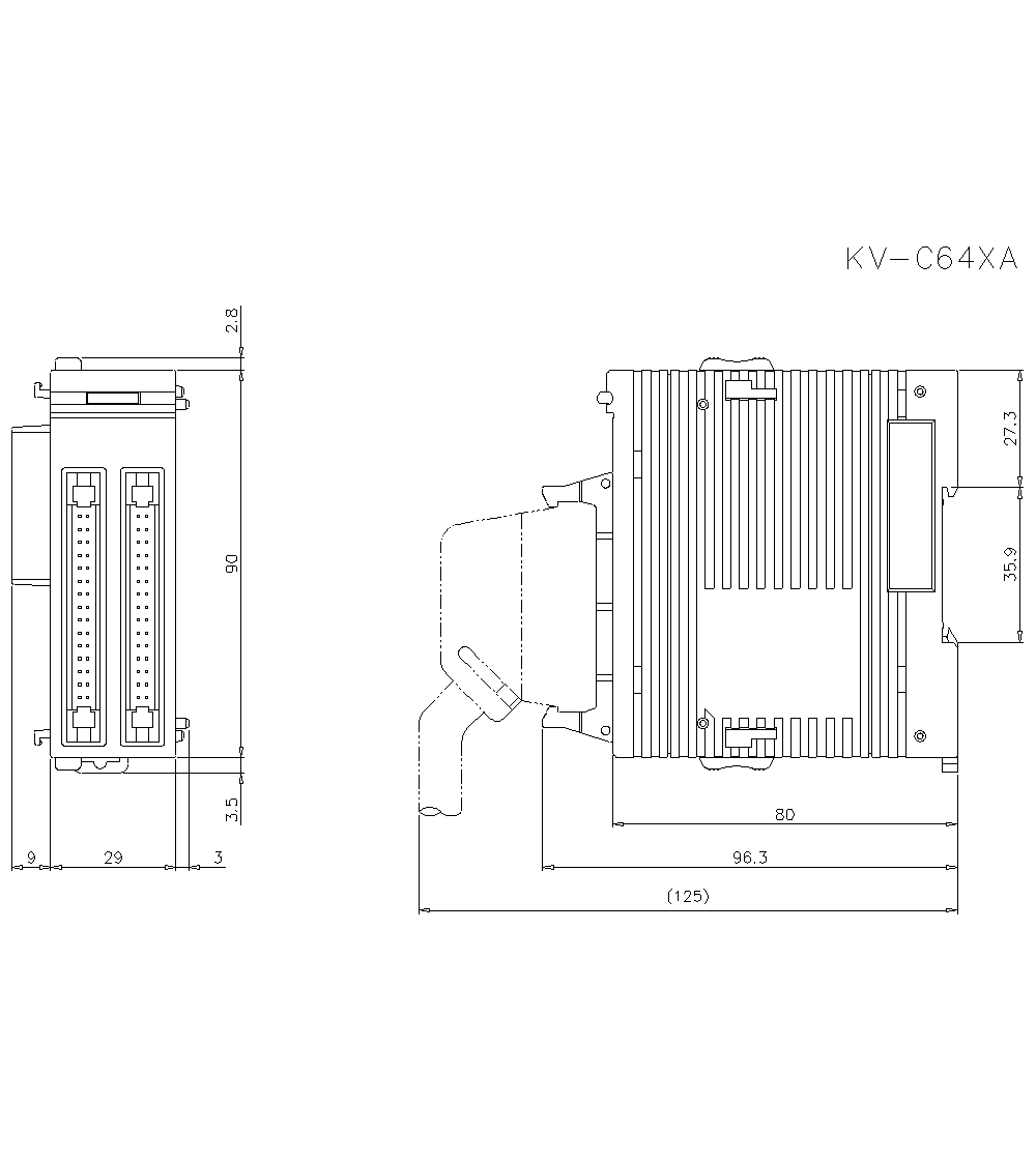 KV-C64XA Dimension