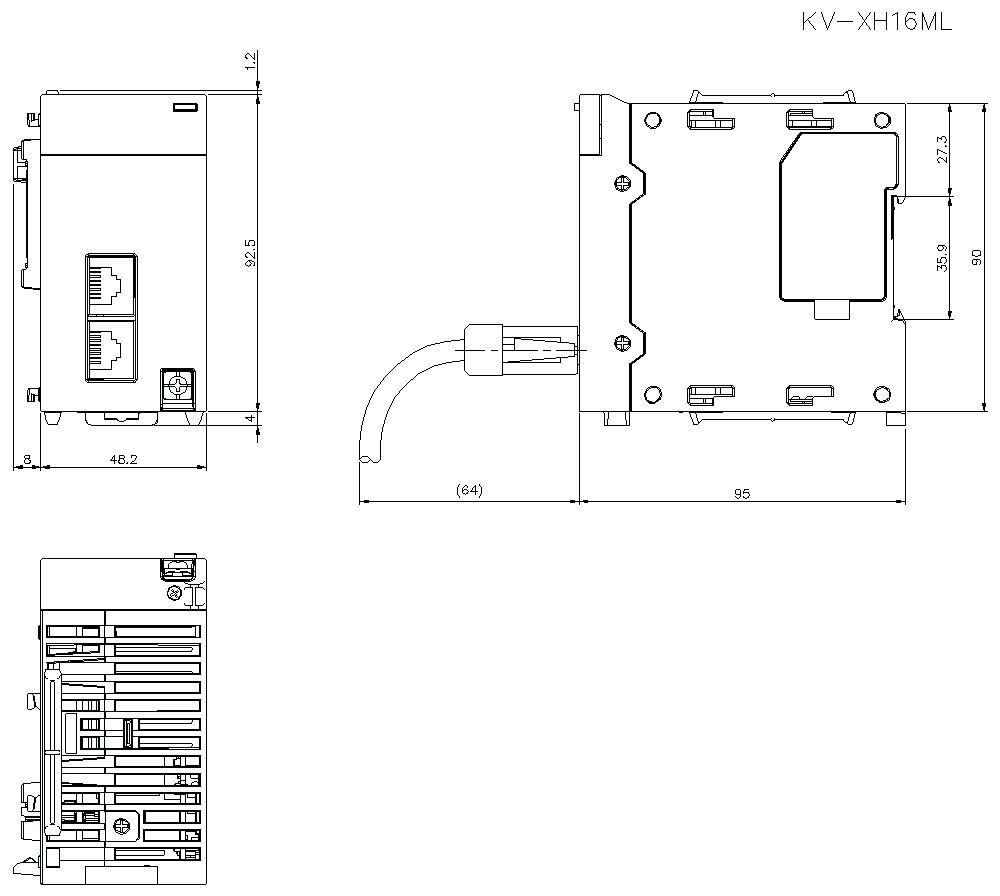 KV-XH16ML Dimension