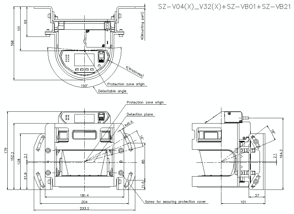 SZV04-32/B01/B21 Dimension