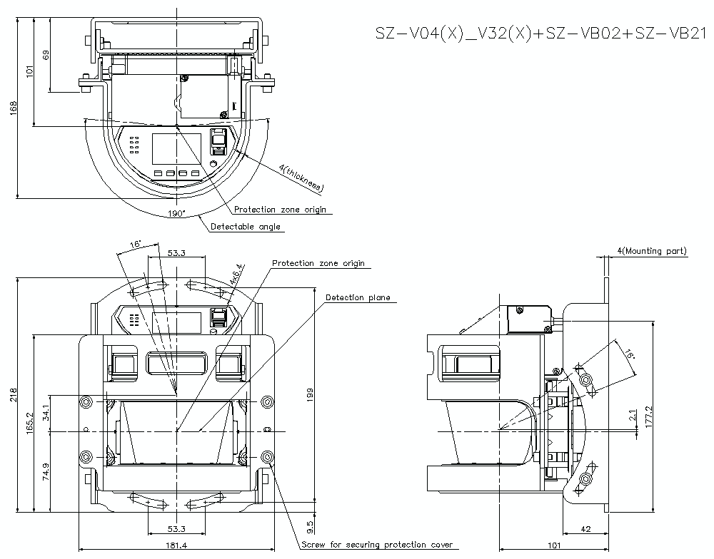 SZV04-32/B02/B21 Dimension