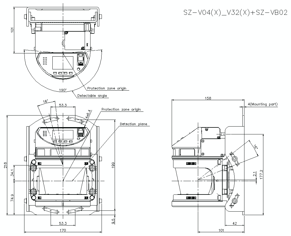 SZV04-V32/X/VB02 Dimension