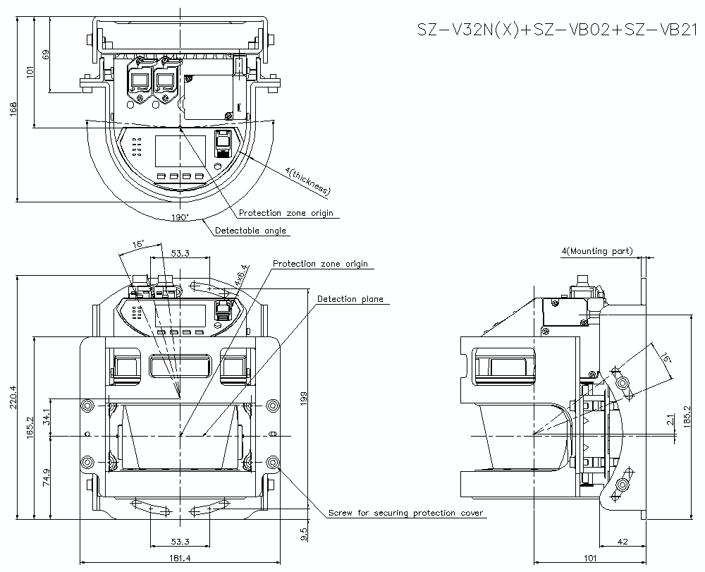 SZV32N-VB02/B21 Dimension