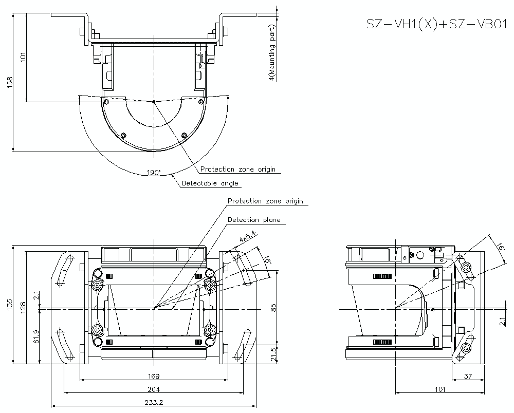 SZVH1-VH1X/VB01 Dimension