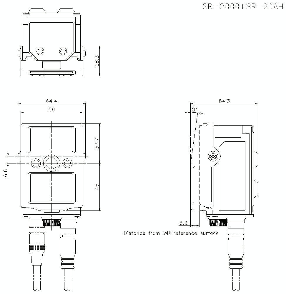 SR-2000/SR-20AH Dimension